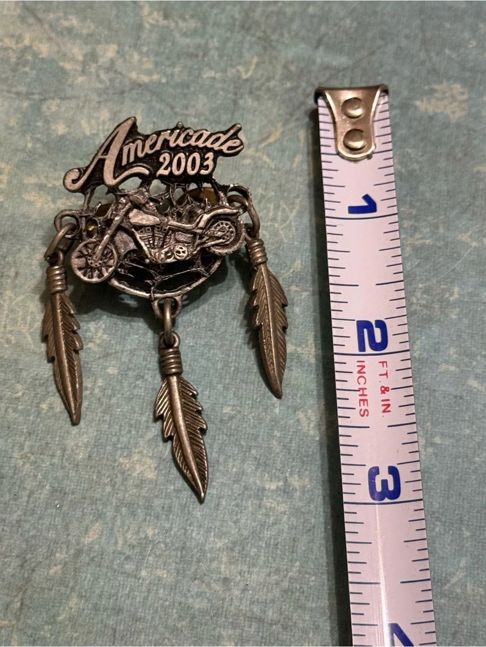 VINTAGE 2003 AMERICADE MOTORCYCLE RALLY PIN